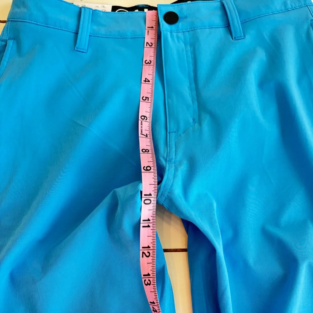 Hurley Shorts All Day Hybrid Quick Dry Stretch Blue Men's Size 30 - Picture 5 of 9